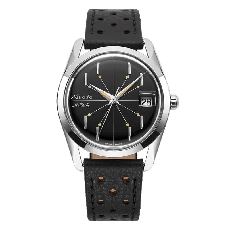 Nivada Grenchen Montre Antarctic Spider Black 35mm 35011