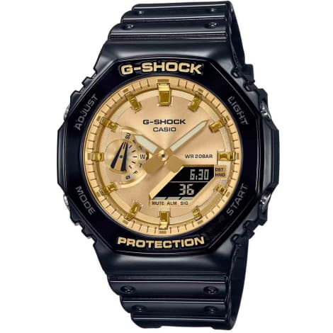 Casio Montre GShock Classic - Série GA-2100 - Noir & Or 48.5 x 45.4 mm- GA-2100GB-1A