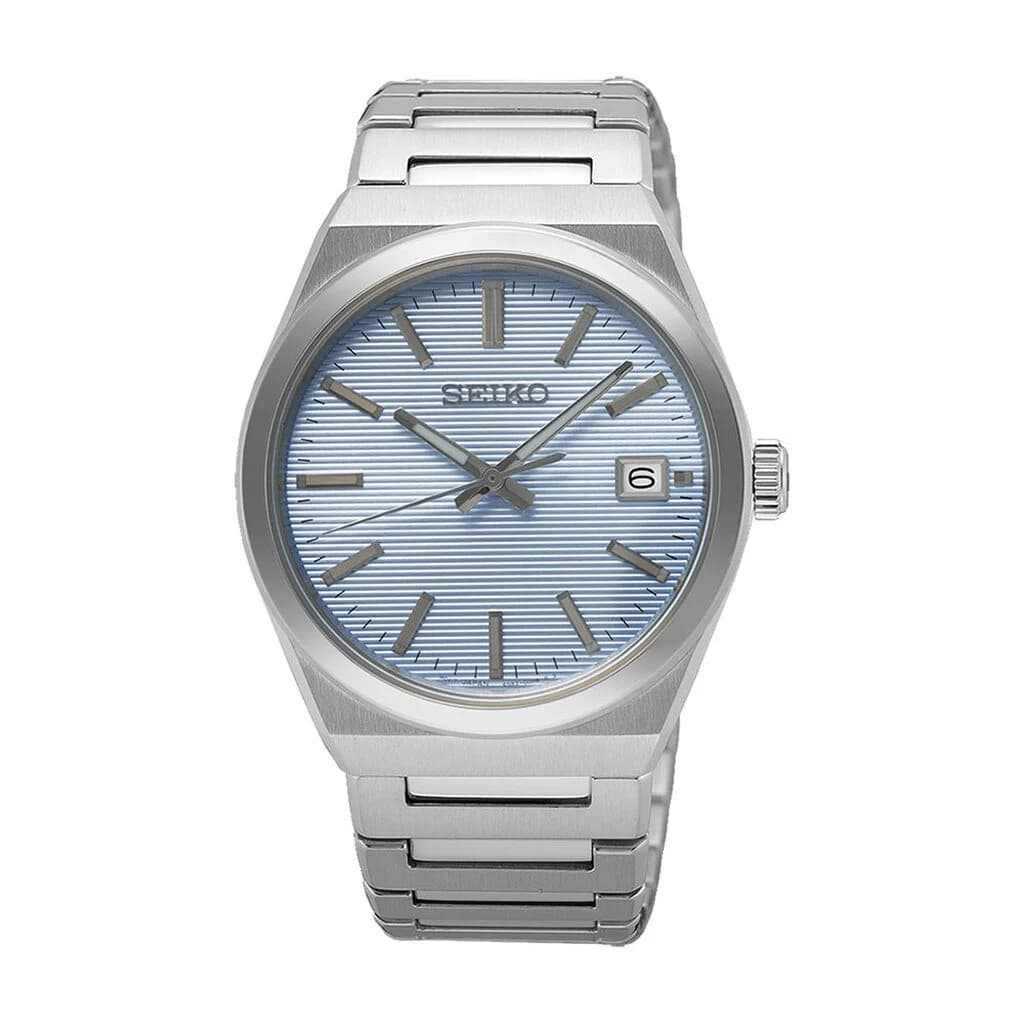 Seiko Montre homme classique — cadran bleu