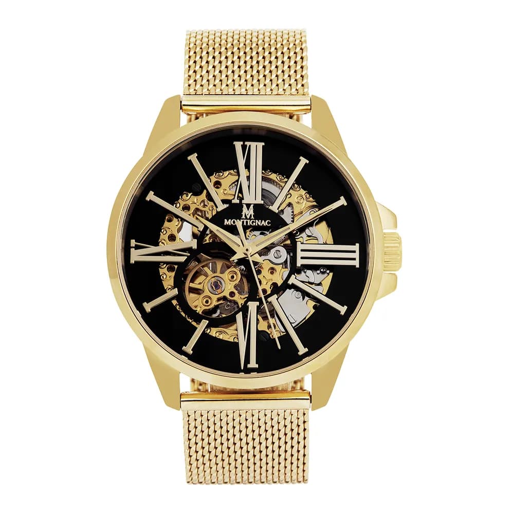Montignac Montre automatique Homme Round Noir