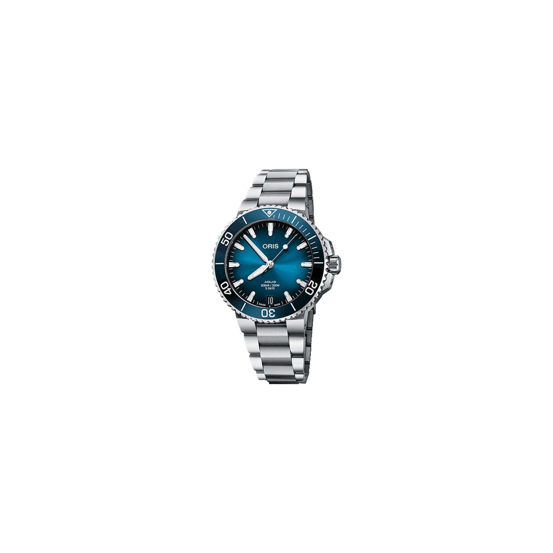 Oris Montre Oris Aquis Date Calibre 400 automatique cadran bleu bracelet acier 41,5 mm