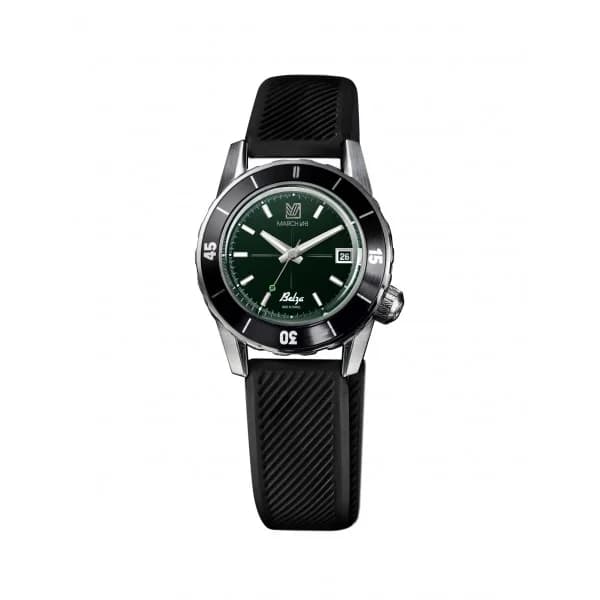 March LA.B Montre MARCH LA.B Belza Automatique Cadran Grall Bracelet Silicone Noir