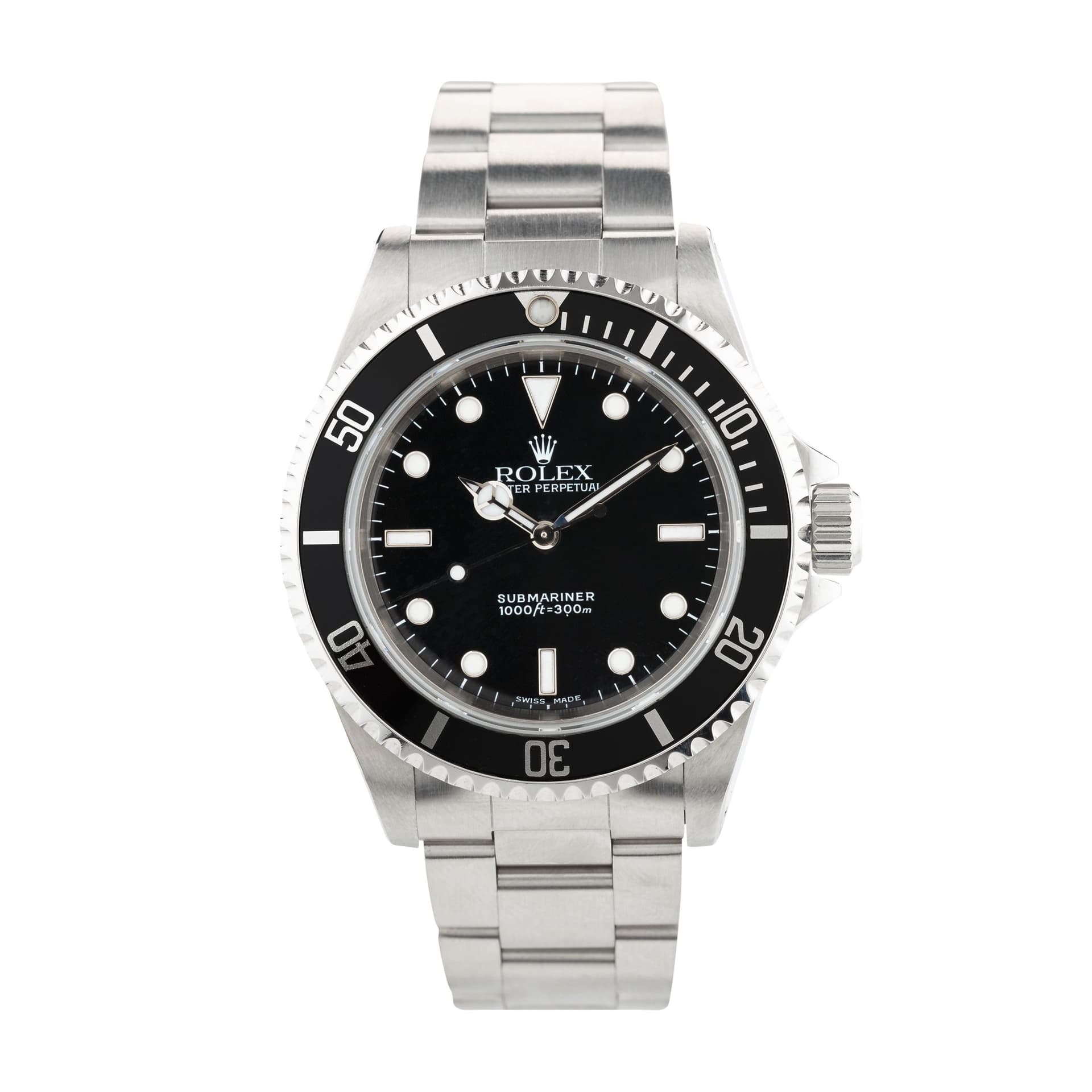 Rolex Montre Rolex Submariner 14060 automatique 40 mm 2000 avec Watch Certificate