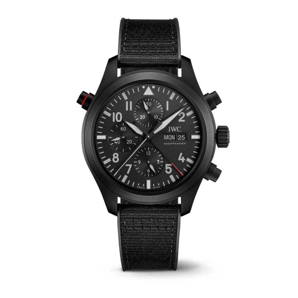 IWC Schaffhausen Montre D’Aviateur Double Chronographe Top Gun Ceratanium