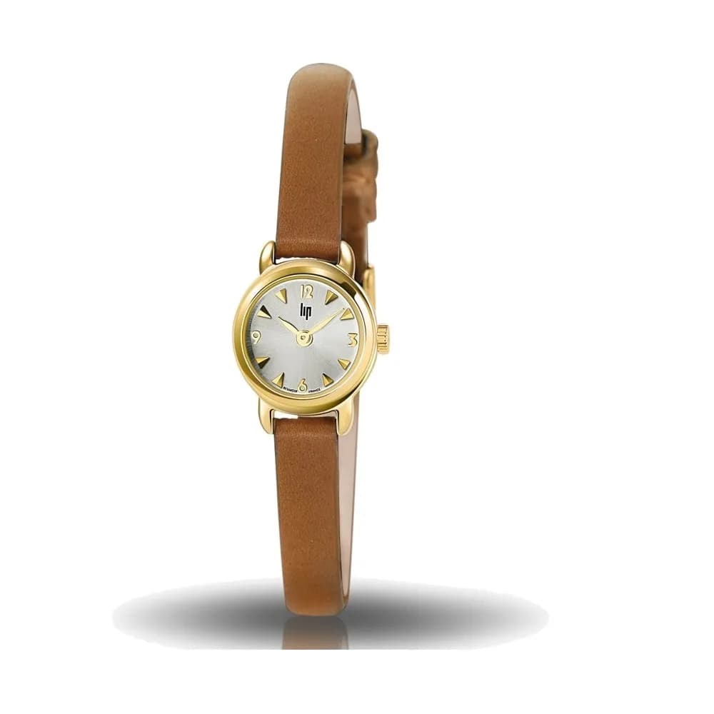Lip Montre Lip Henriette 671196 - Femme - cadran Argent- 19 mm - Acier et PVD Doré
