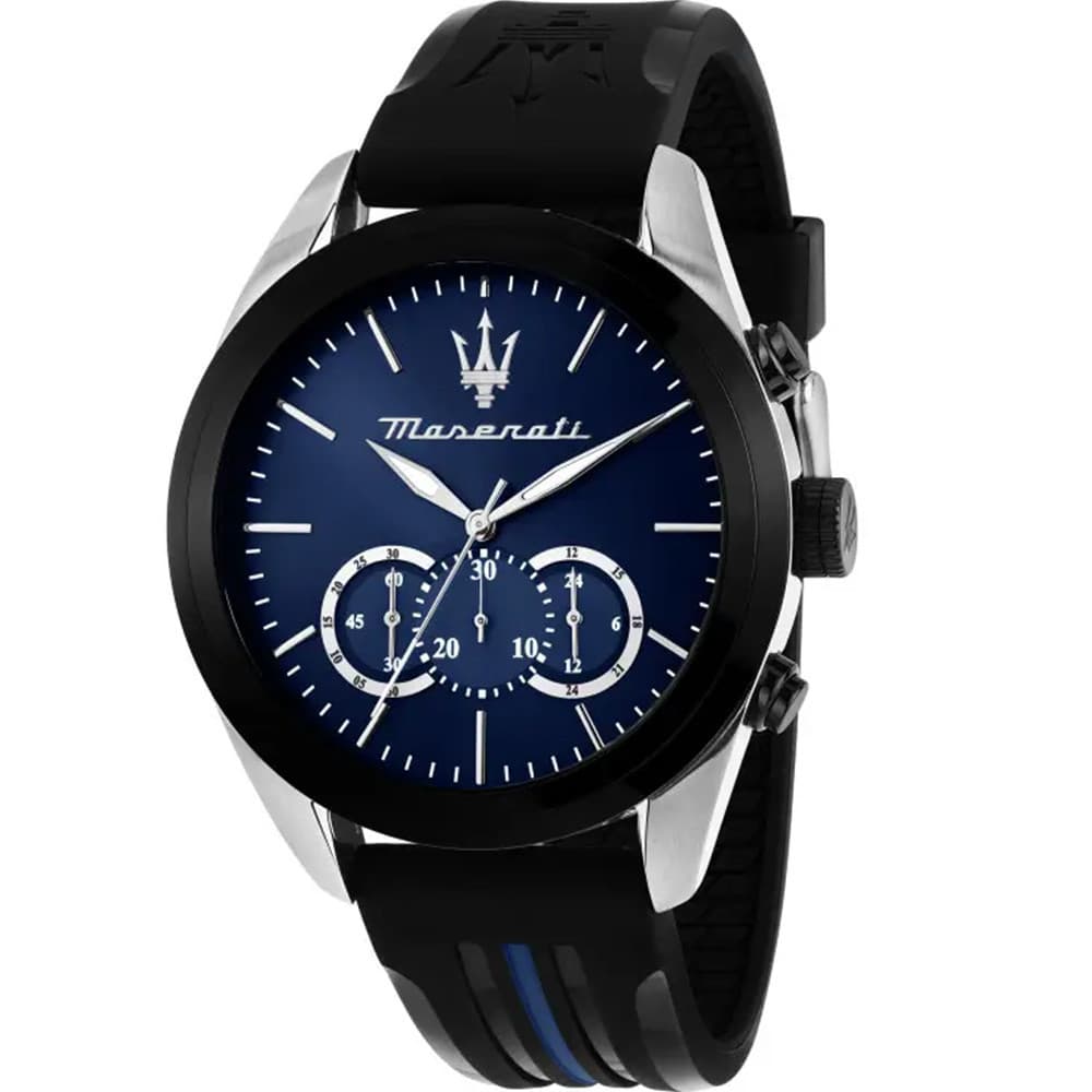 Maserati Montre Maserati Collection Traguardo en Silicone Noir