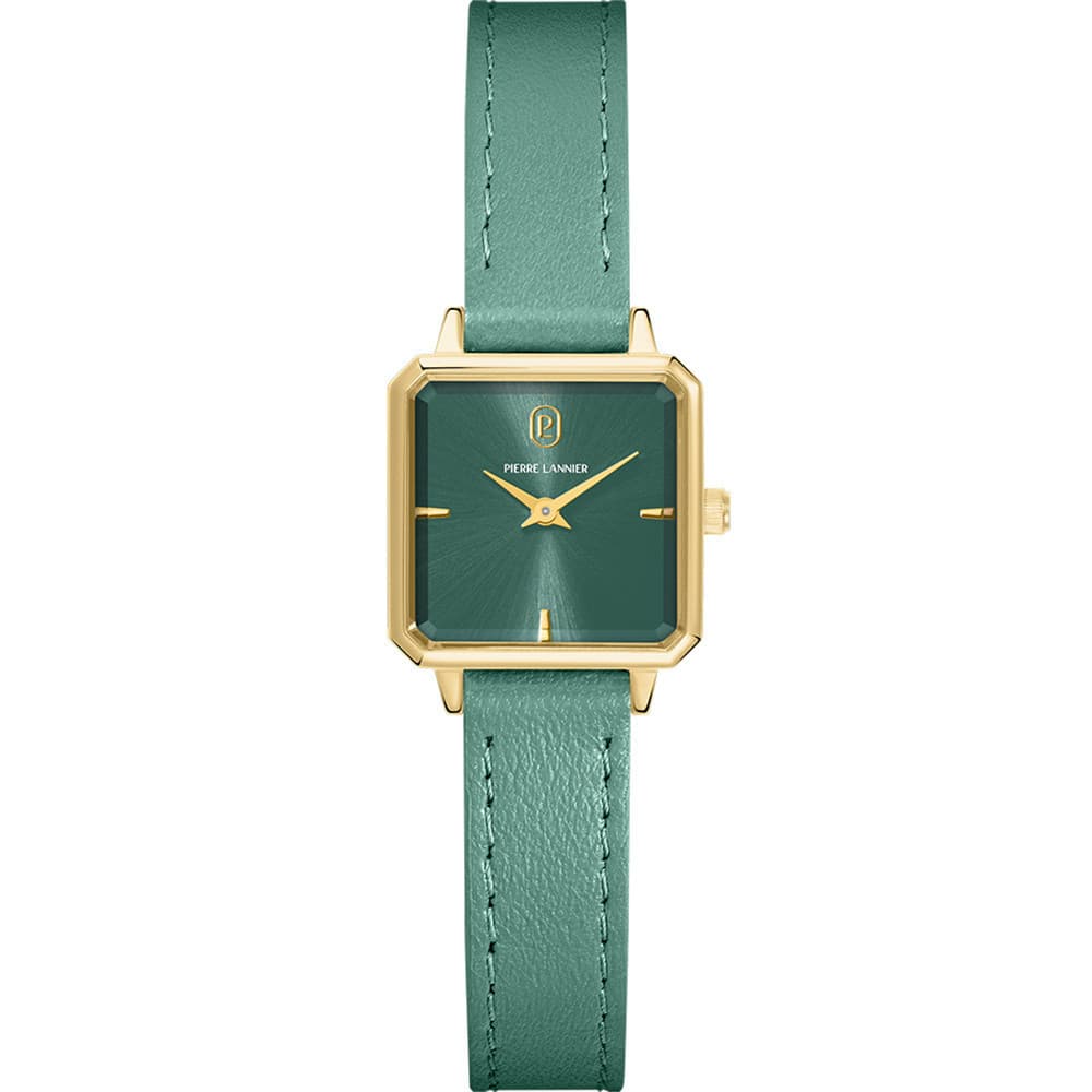 Pierre Lannier Montre Pierre Lannier Collection Leonor en Cuir Vert