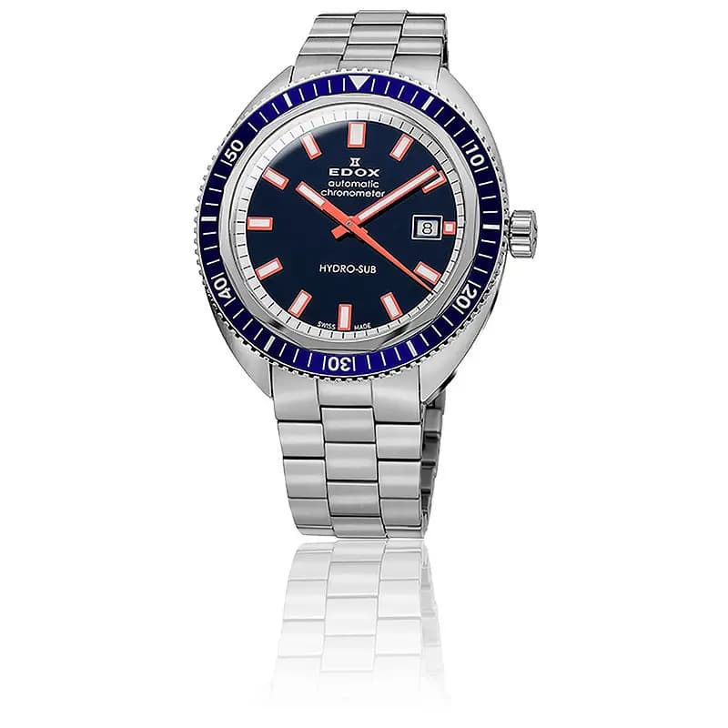 Edox Montre Hydrosub automatique 80128 3BUM BUIO