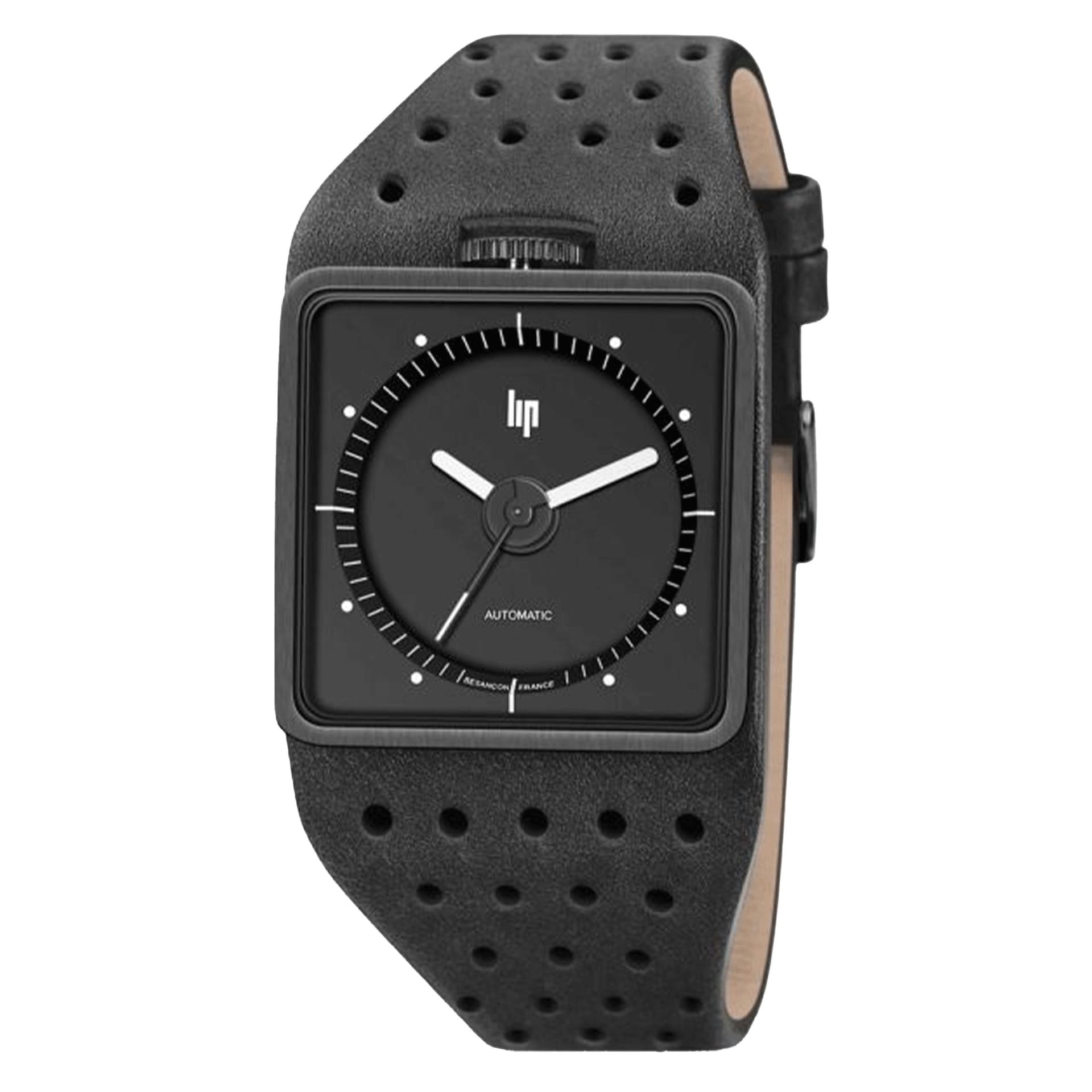 Lip Montre Lip Big TV Automatique 671659- Homme - cadran Noir- - Acier brossé noir