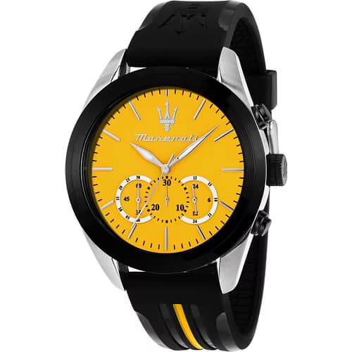 Collection Traguardo Montre Homme Maserati Plastique Jaune Noir R8871612045