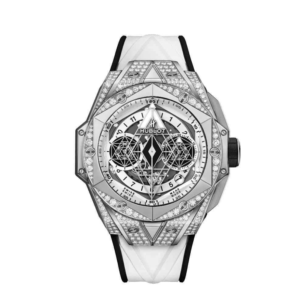 Hublot Sang Bleu II Titanium White Pavé