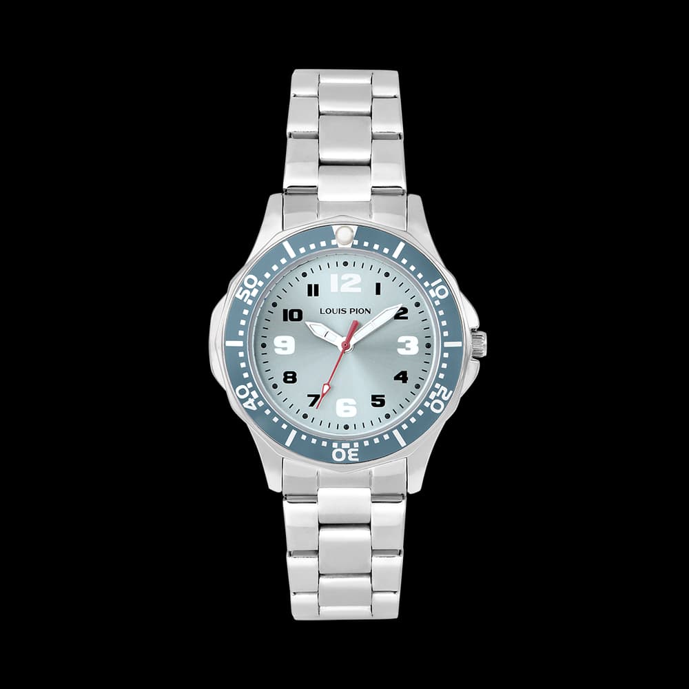 Louis Pion Montre quartz Enfant Charlie Bleu clair