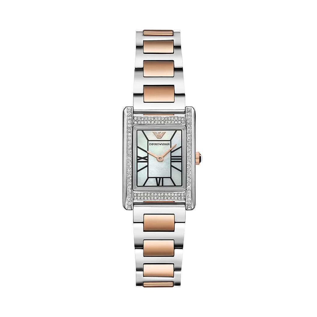 Emporio Armani Montre quartz Femme Emporio Armani Nacre blanche