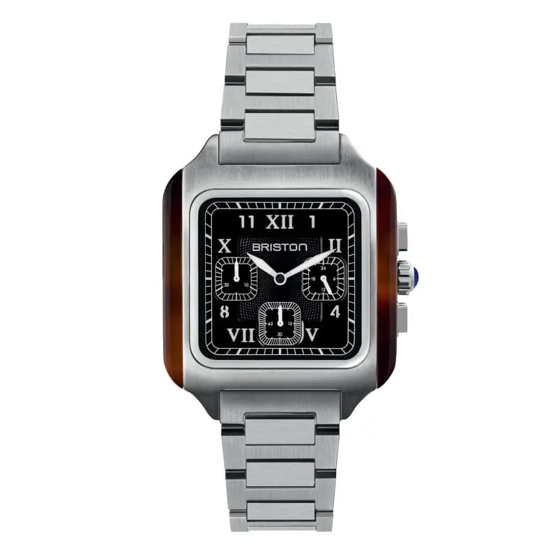 Briston Montre Streamliner Kennedy - Chrono - Acier - Noir 261838.SA.T.1.SB