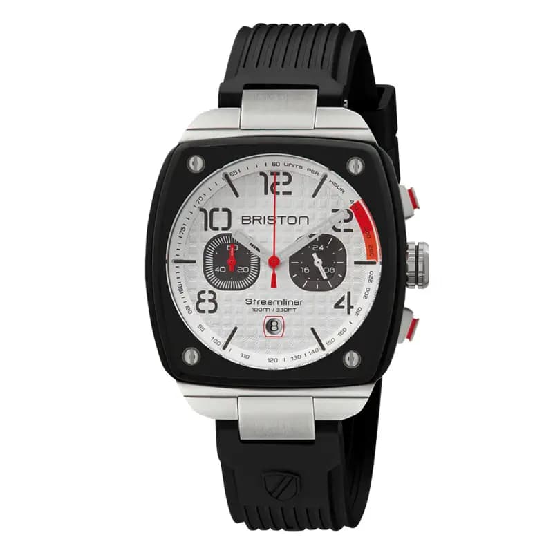Briston Montre Streamliner Urban Gentleman Driver Blanc 24142.SA.B.2