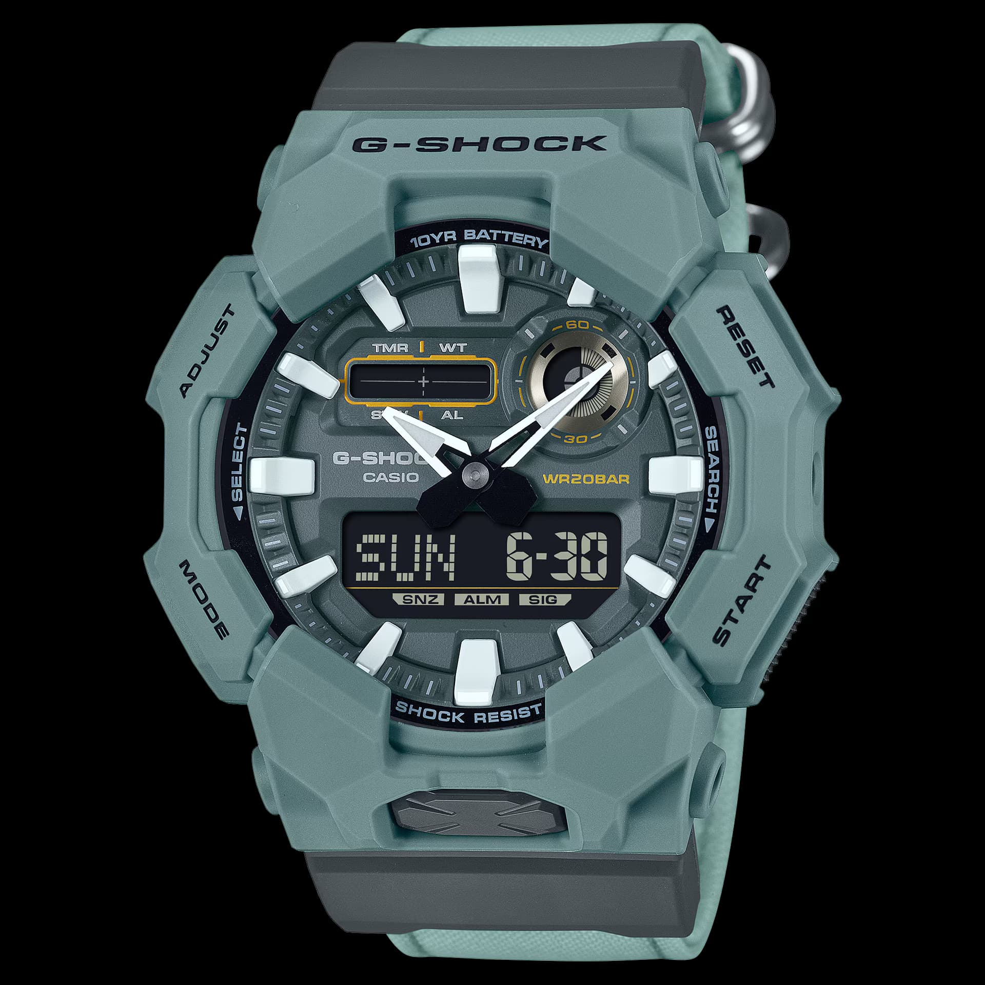 Casio GA-010CE — cadran bleu