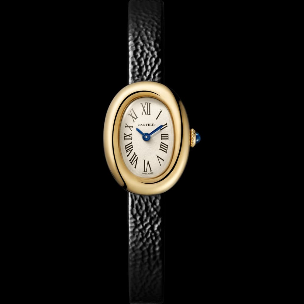 Cartier Baignoire — bracelet cuir