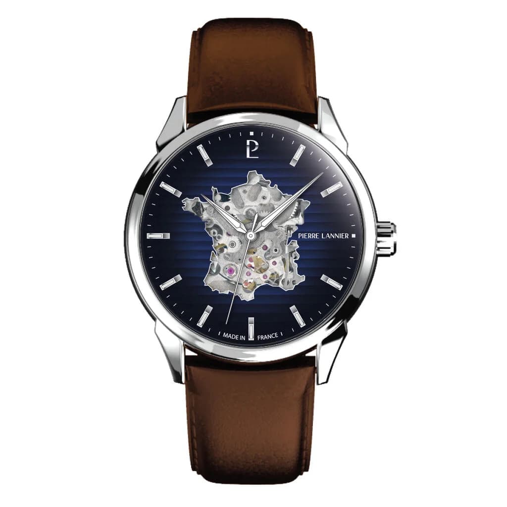 Pierre Lannier Montre Pierre Lannier Monarck Bleu