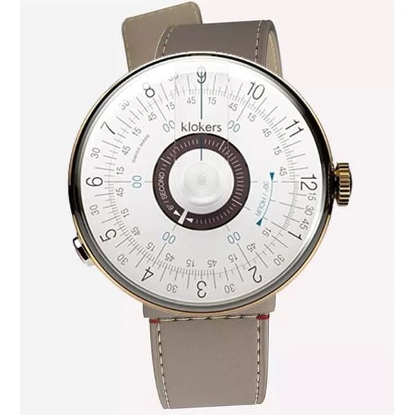 Klokers Montre Klokers KLOK-08 Bracelet Cuir Beige