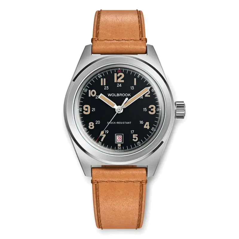 Wolbrook Montre Automatique Outrider - Black Vintage 23-OA-002