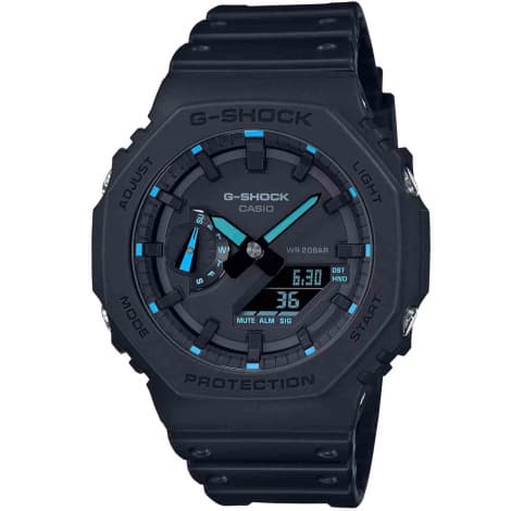 Casio Montre GShock Classic - Série GA-2100 - Noir & Bleu 48.5 x 45.4 mm- GA-2100-1A2
