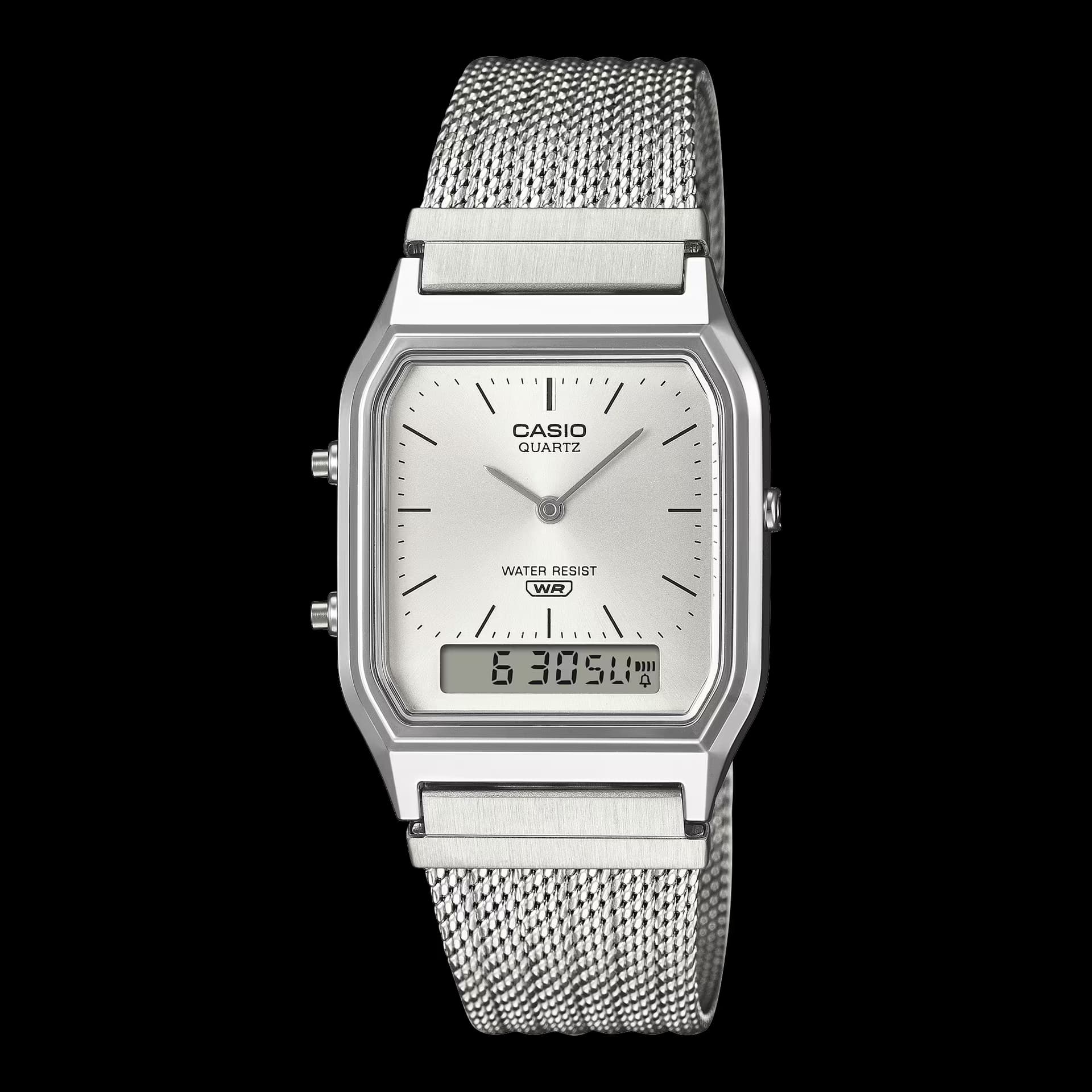 Casio Montre Casio Collection Vintage en Acier Argenté