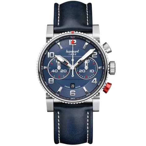 Hanhart Montre Hanhart Primus Racer Bleu Automatique diamètre 44 mm- 741.270-0320