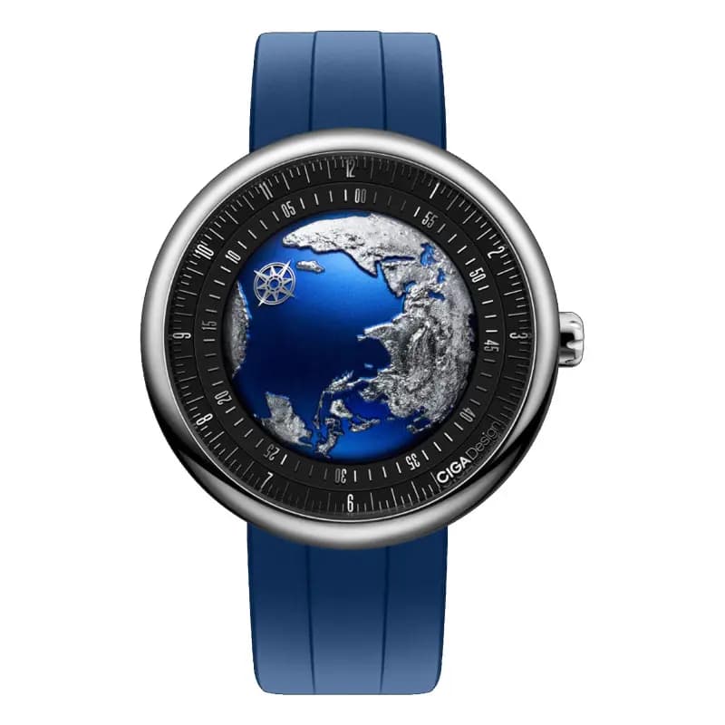 Ciga Design Montre Série U - Blue Planet II 43 Mm - Titane U038-TU01-6U