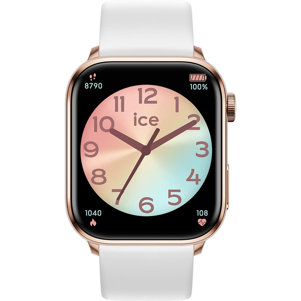 Ice Watch Montre Connectée Ice Watch Collection Ice Smart 2.0 en Silicone Blanc