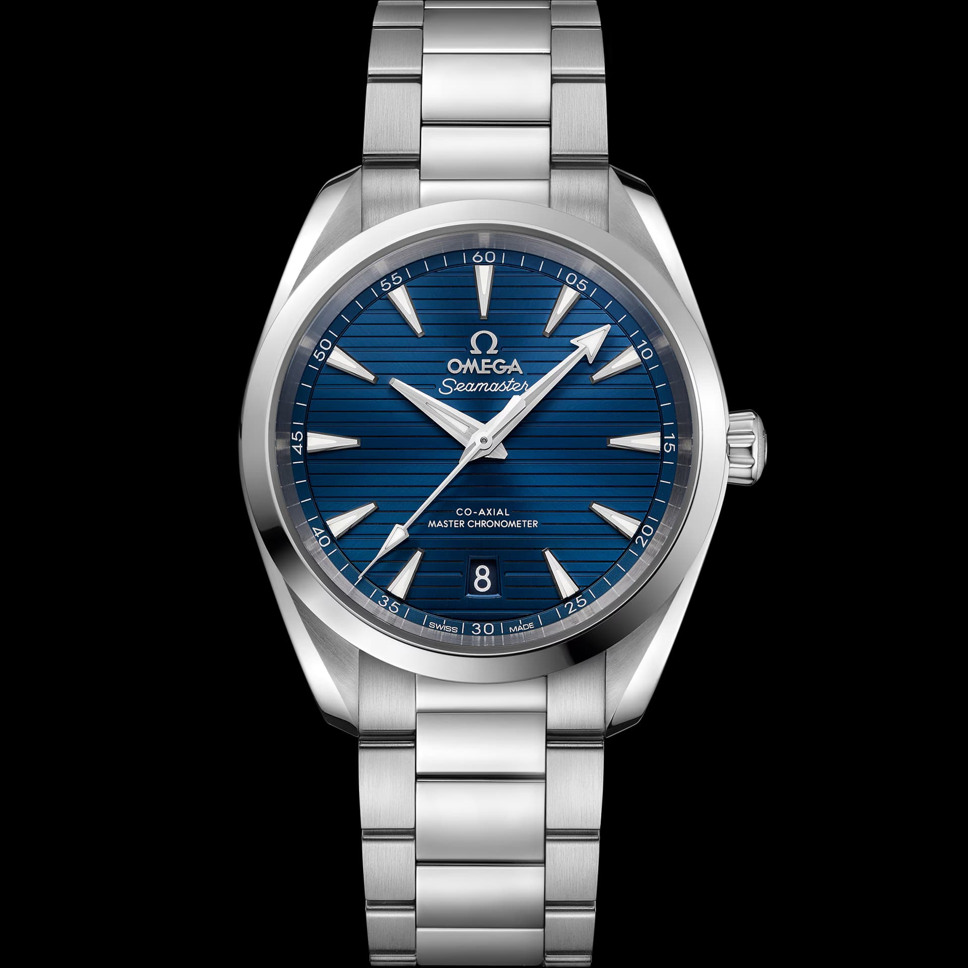 Omega Seamaster 38 mm, acier sur acier