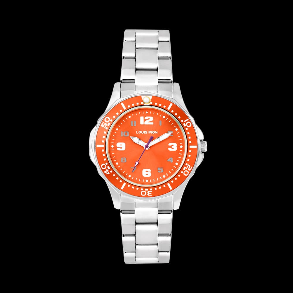 Louis Pion Montre Enfant Charlie Orange