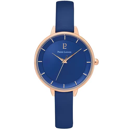 Pierre Lannier Montre Femme PIERRE LANNIER en Cuir Bleu
