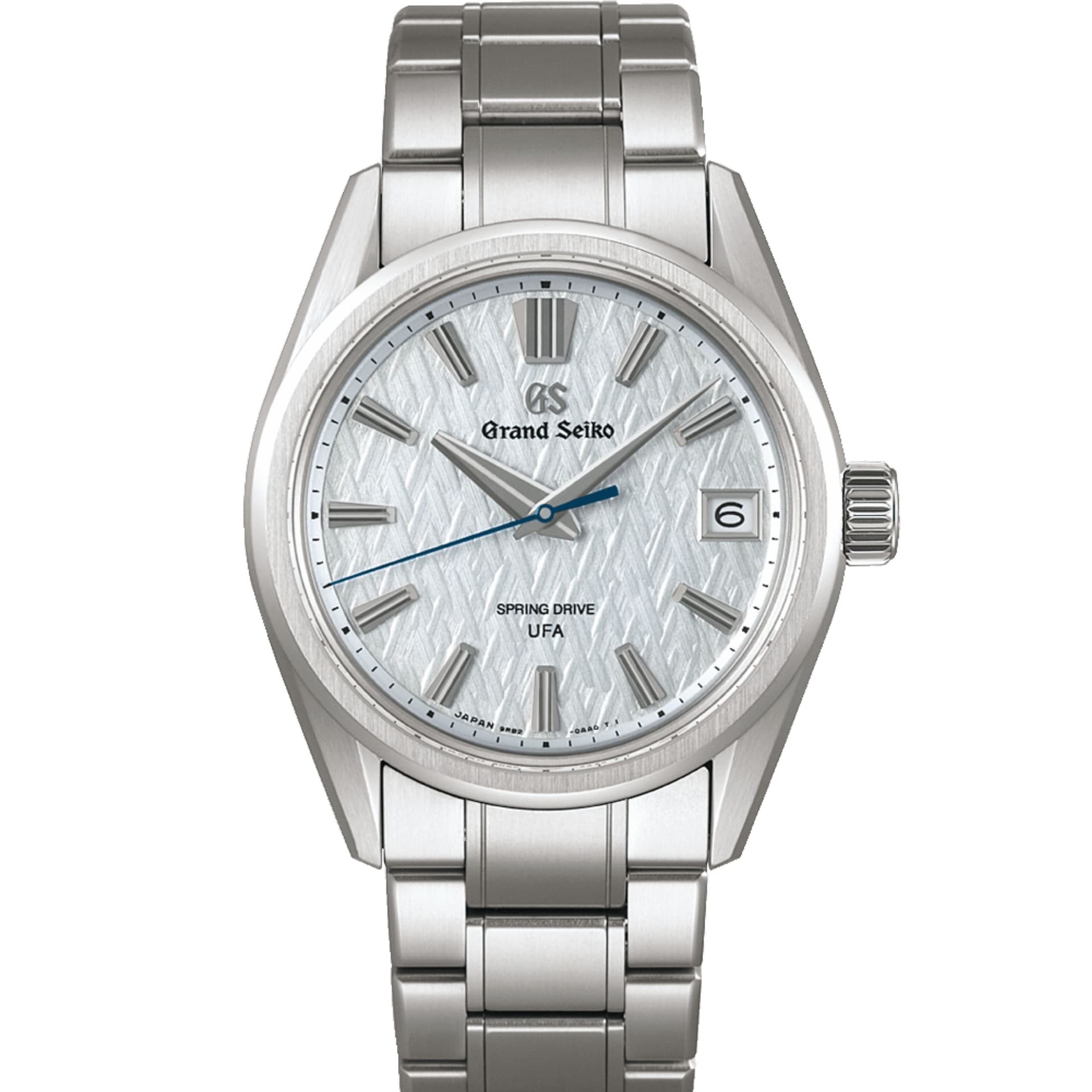 Grand Seiko Montre Grand Seiko Evolution 9 Spring Drive U.F.A cadran bleu pâle bracelet titane 37 mm