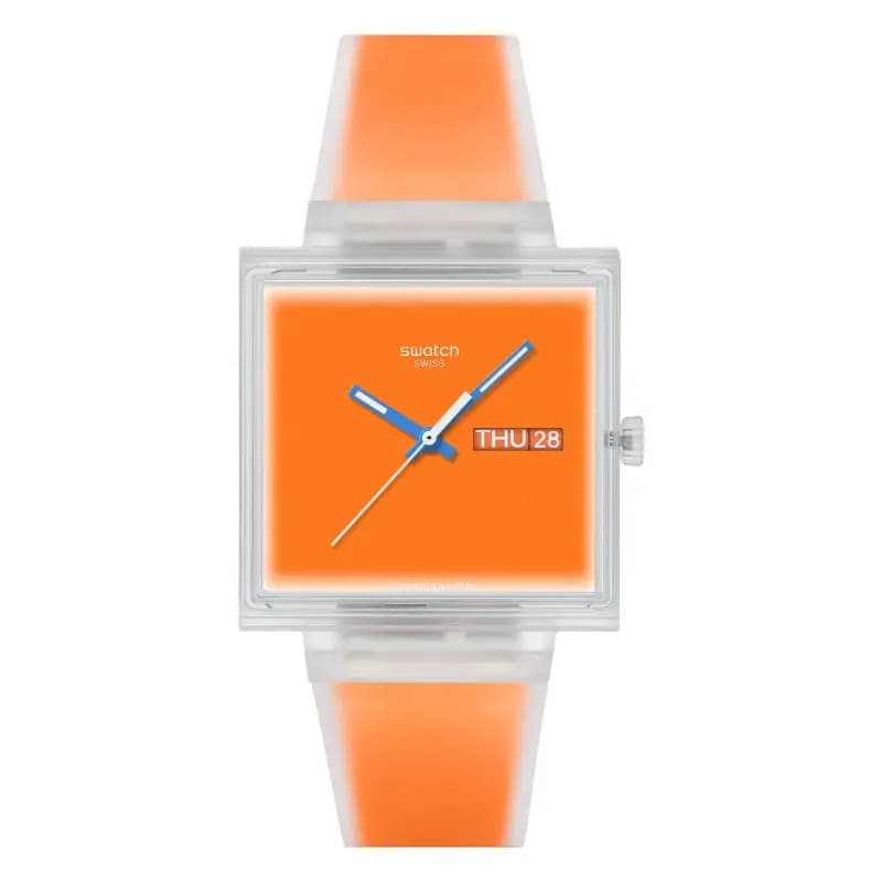 Swatch Montre What If...See Thru Orange ? SO38K704