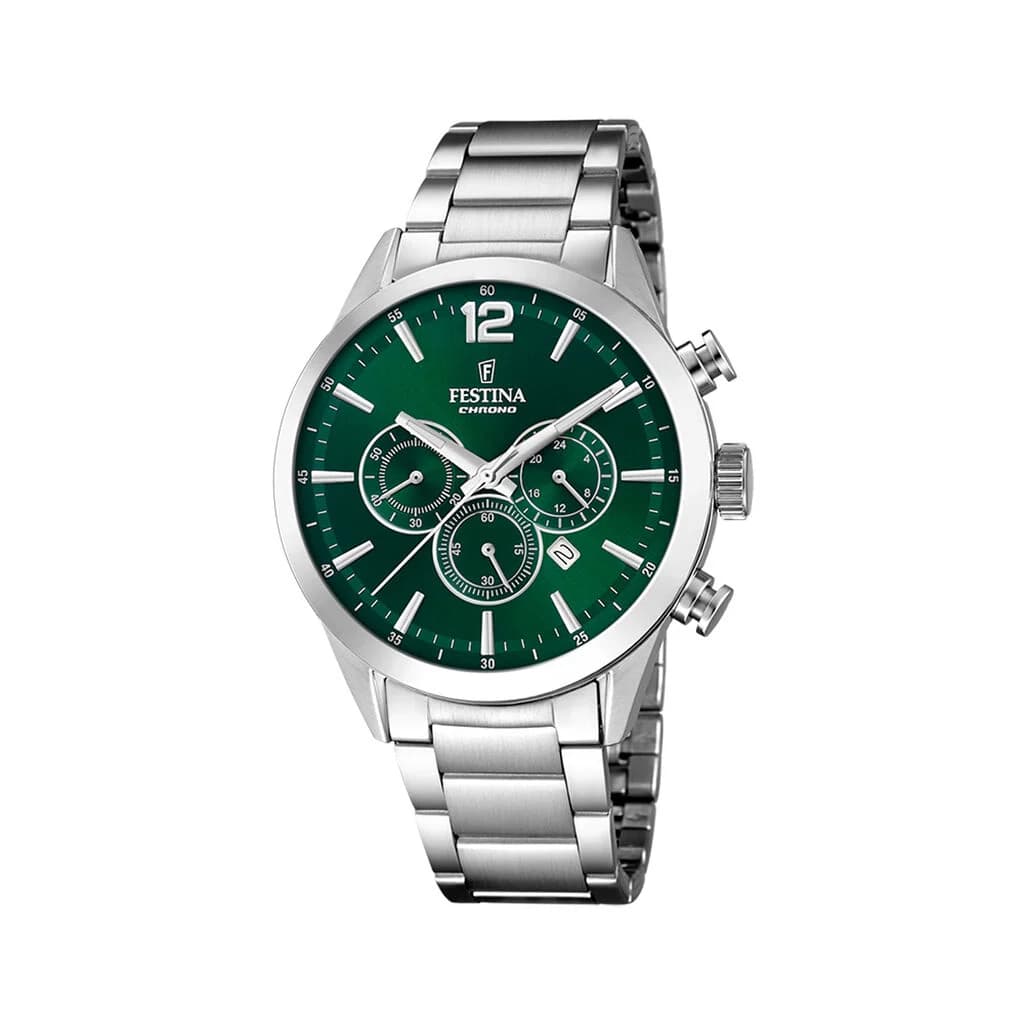 Festina Montre Festina Timeless Chrono 44 Vert