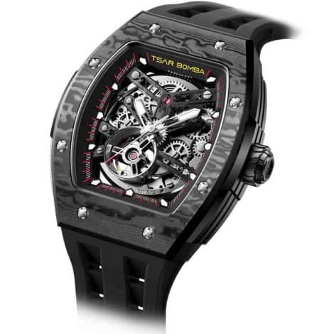 Tsar Bomba Montre Tsar Bomba - Elemental Series - Automatique -Fibre de Carbone - TB8228CF-01