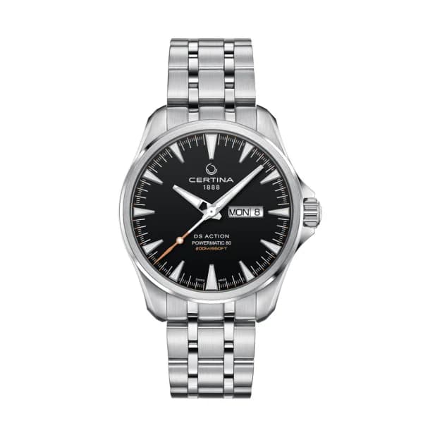 Certina Montre Certina DS Action Day Date Powermatic 80 Automatique Cadran Noir
