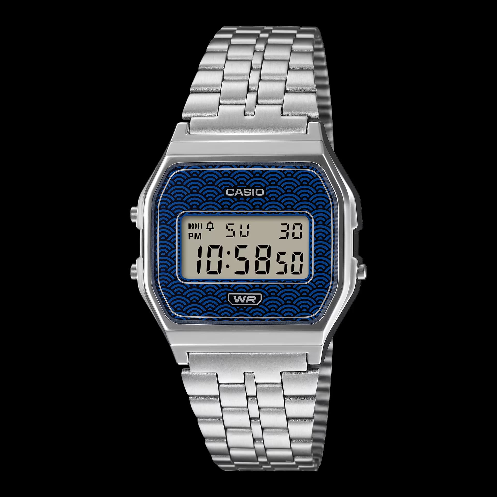 Casio Vintage A159WEVJ — cadran bleu