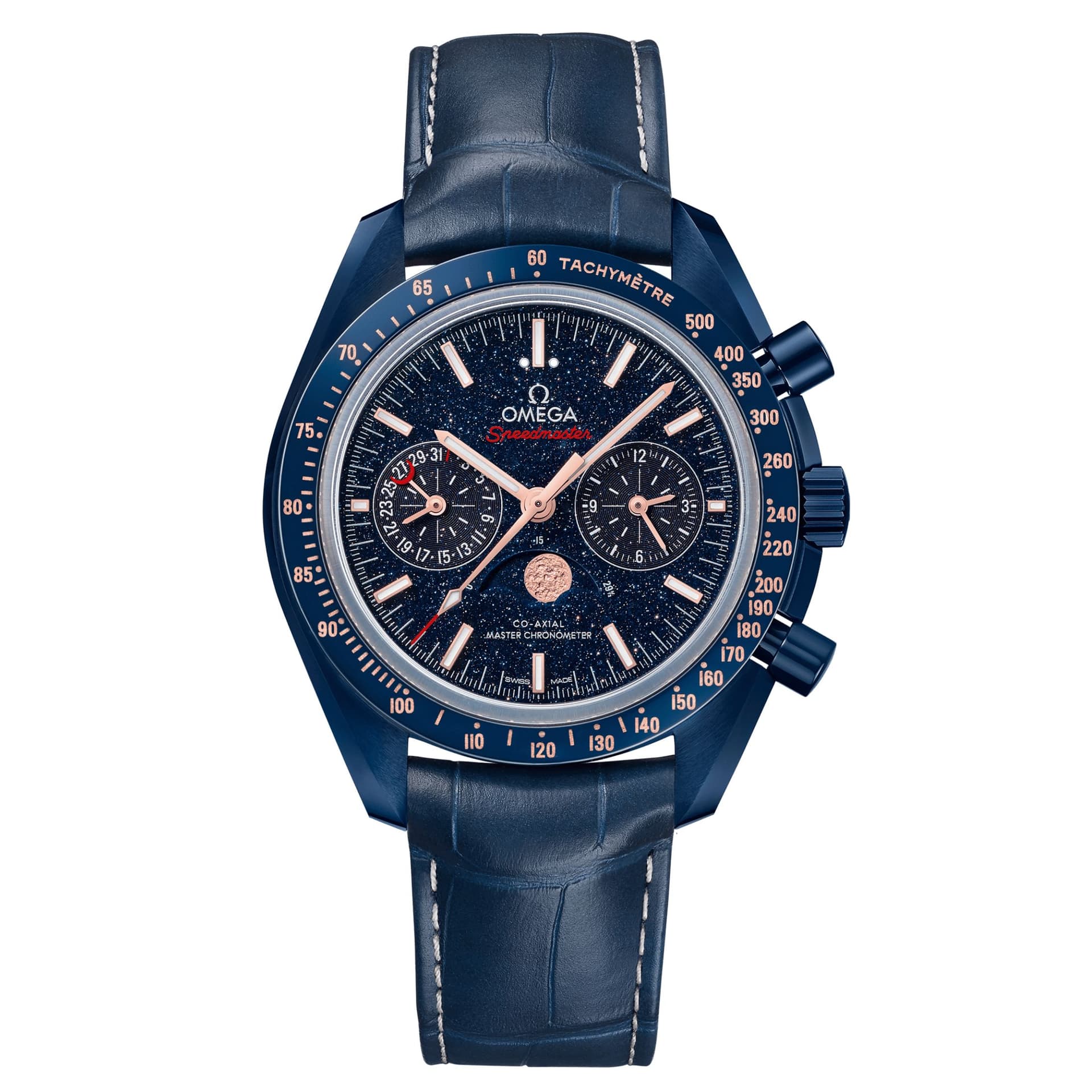 Omega Speedmaster — boîtier céramique bleu
