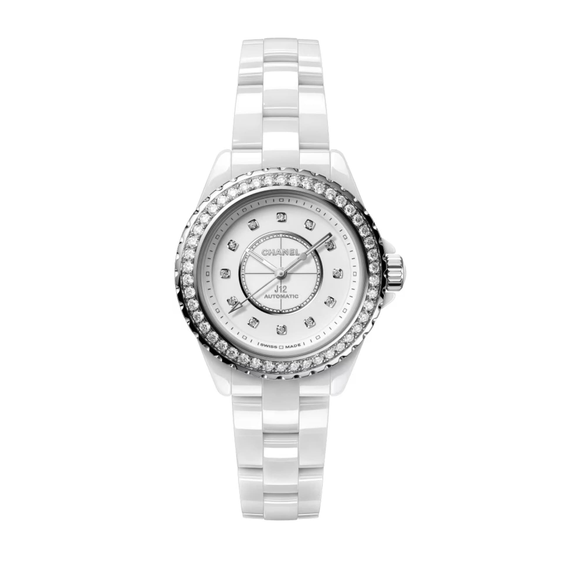 Chanel Montre J12 Lunette de Diamants Calibre 12.2, 33 MM