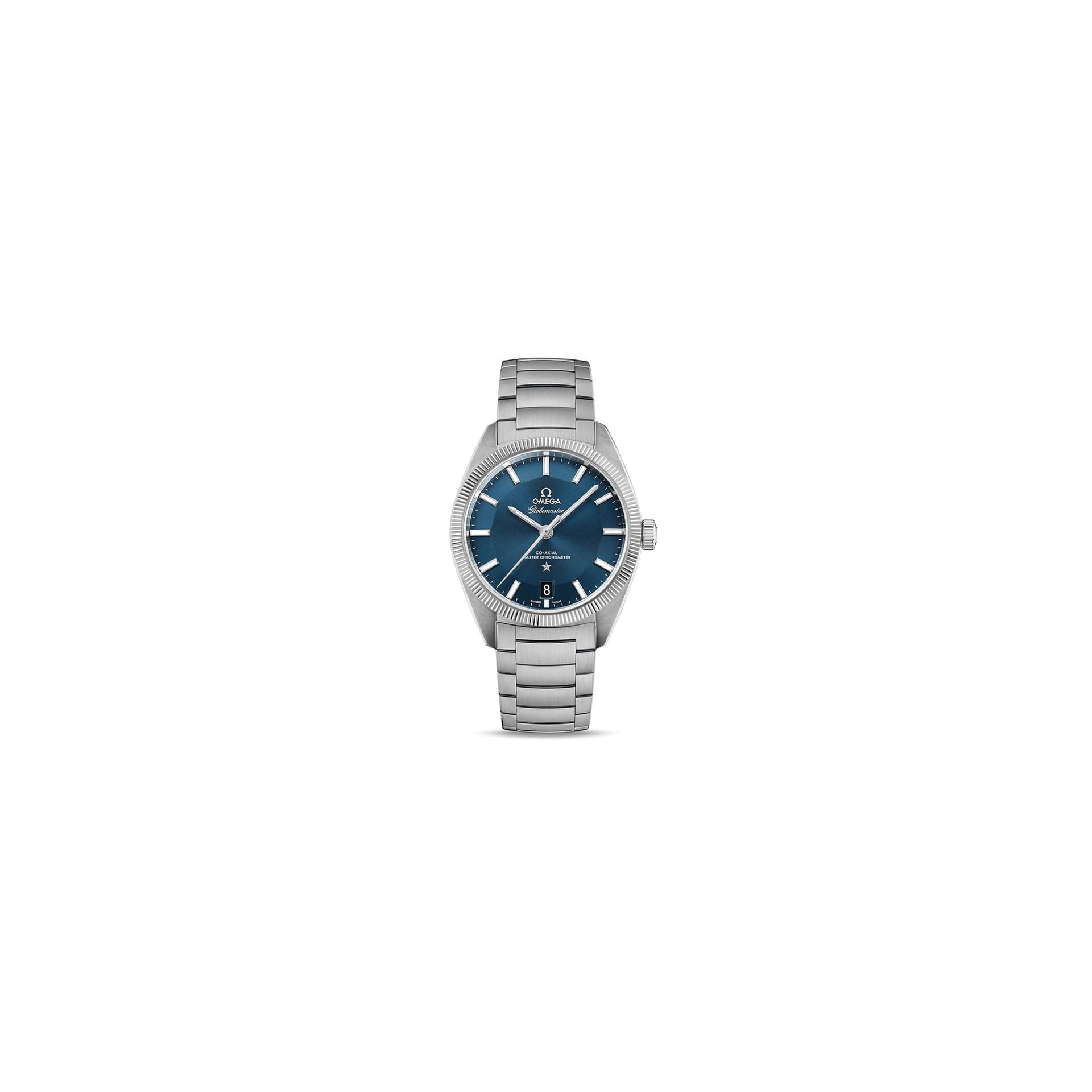 Omega Montre Omega Constellation Globemaster Co-Axial Master Chronometer cadran bleu bracelet acier 39 mm