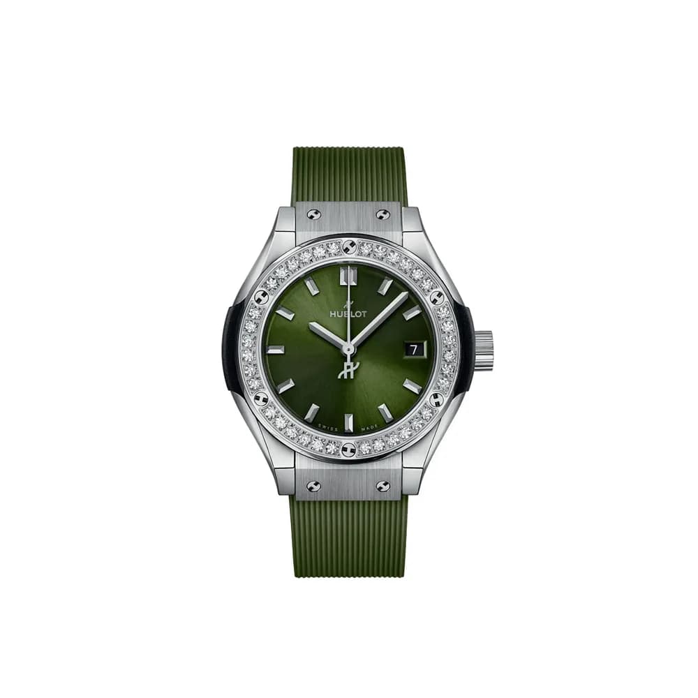 Hublot Montre quartz Mixte Classic fusion Vert