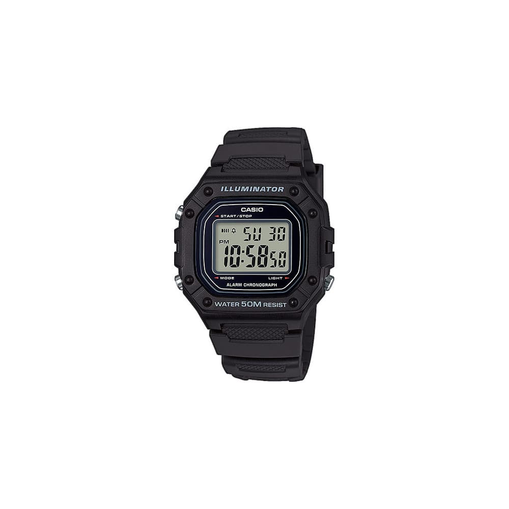 Casio Collection — boîtier noir résine