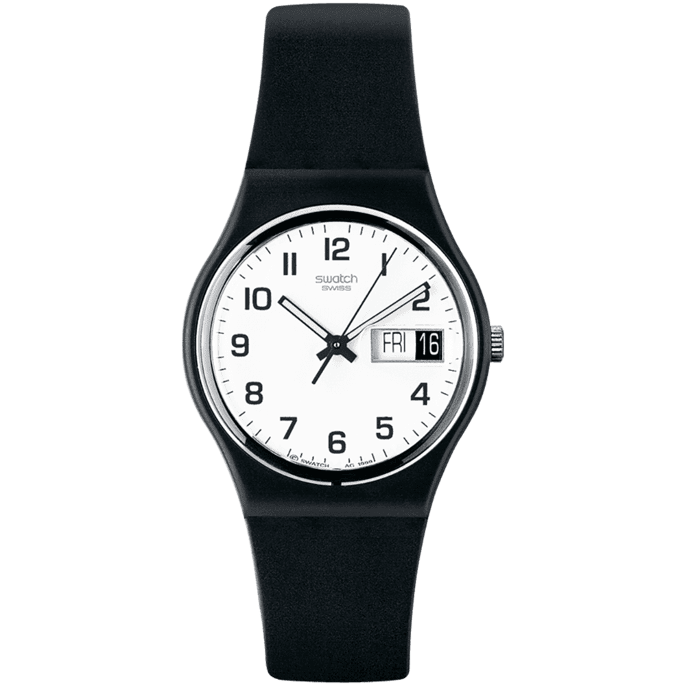 Swatch Montre Swatch Gent Once Again en Plastique Noir