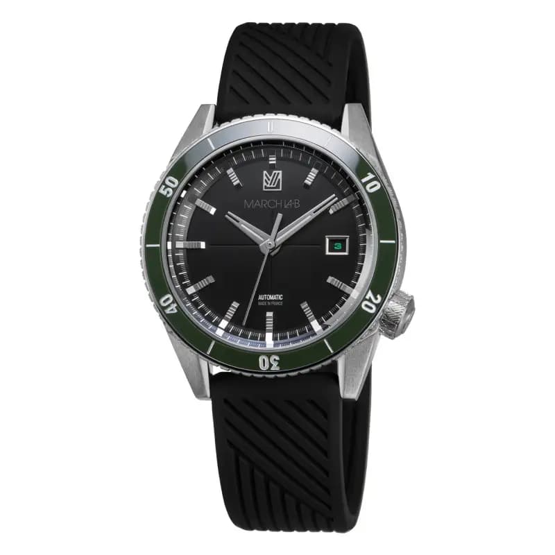 March LA.B Montre March LA.B Bonzer Automatique Cadran Mars Silicone Noir