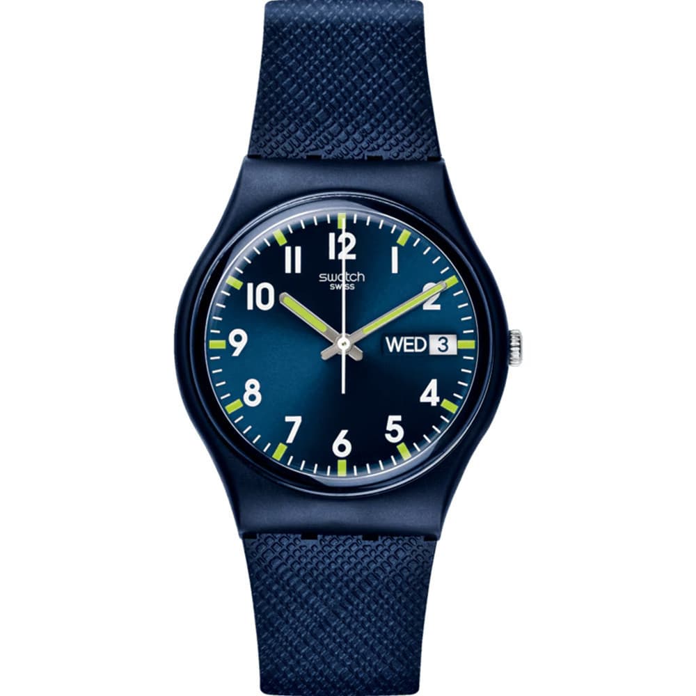 Swatch Montre Swatch en Silicone Bleu