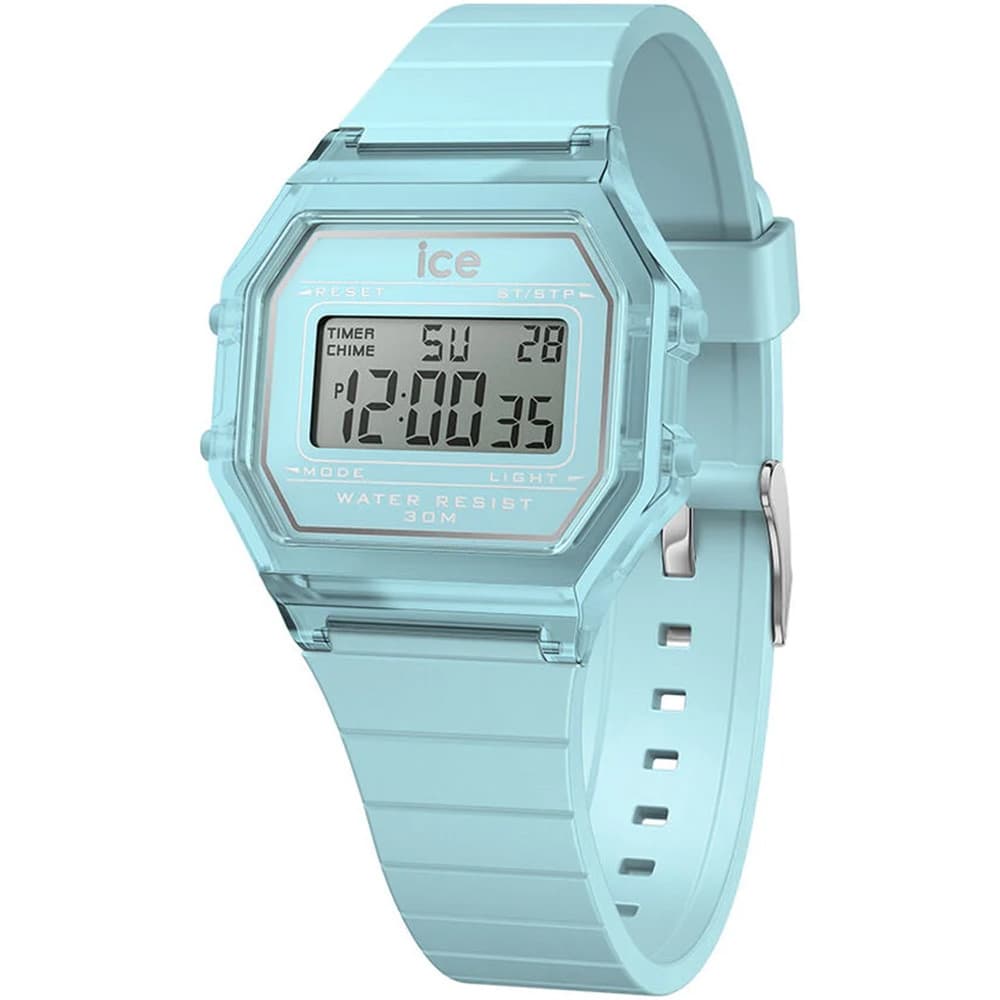 Ice Watch Montre Ice Watch Collection Ice Digit Retro en Silicone Bleu