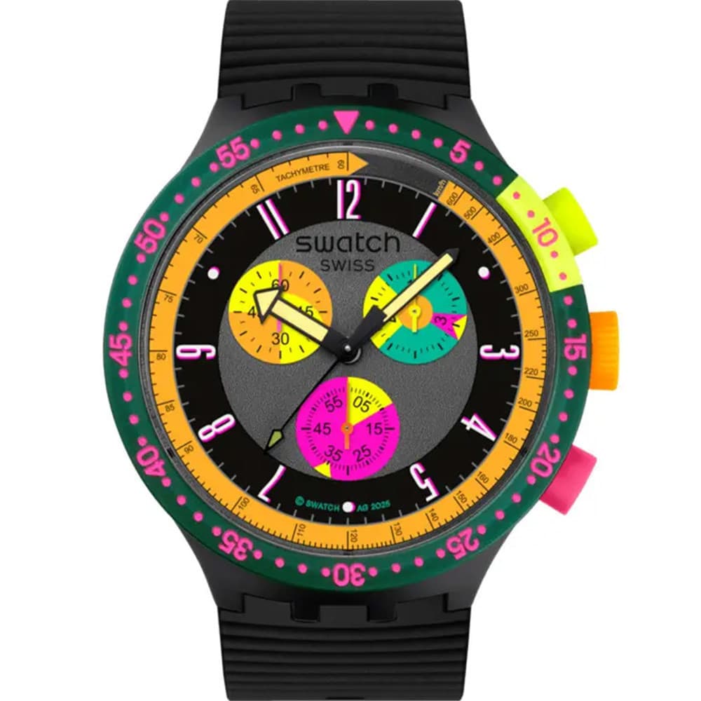Swatch Montre Swatch en Silicone Noir