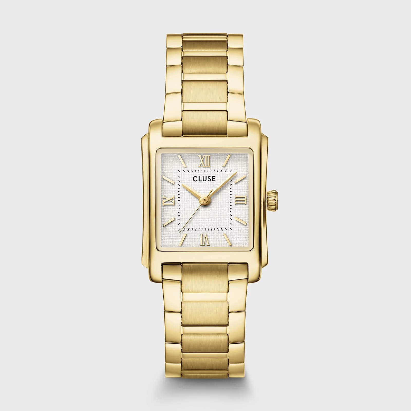 Cluse Anglée Watch Steel, White, Gold Colour