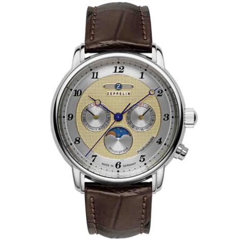 Zeppelin Montre Zeppelin Friedrichshafen Moonphase Quartz Cadran Beige - 85365